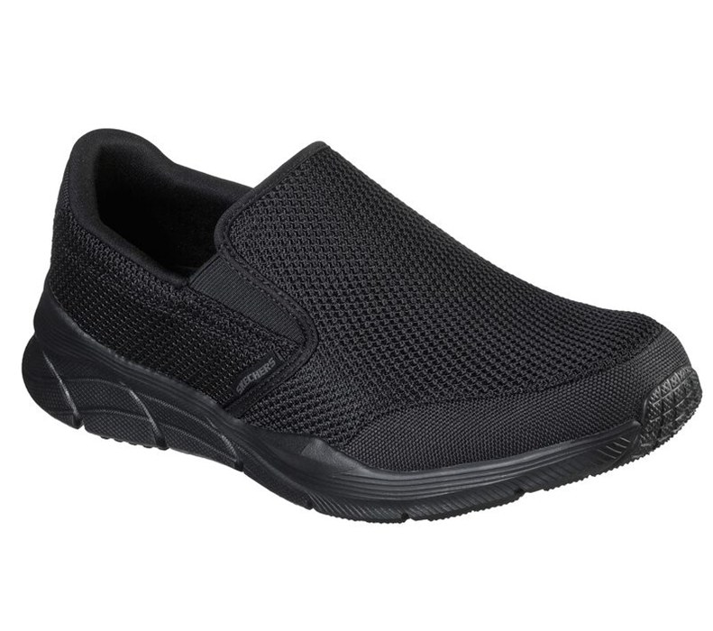 Skechers Relaxed Fit: Equalizer 4.0 - Krimlin - Mens Slip On Shoes Black [AU-LT6811]